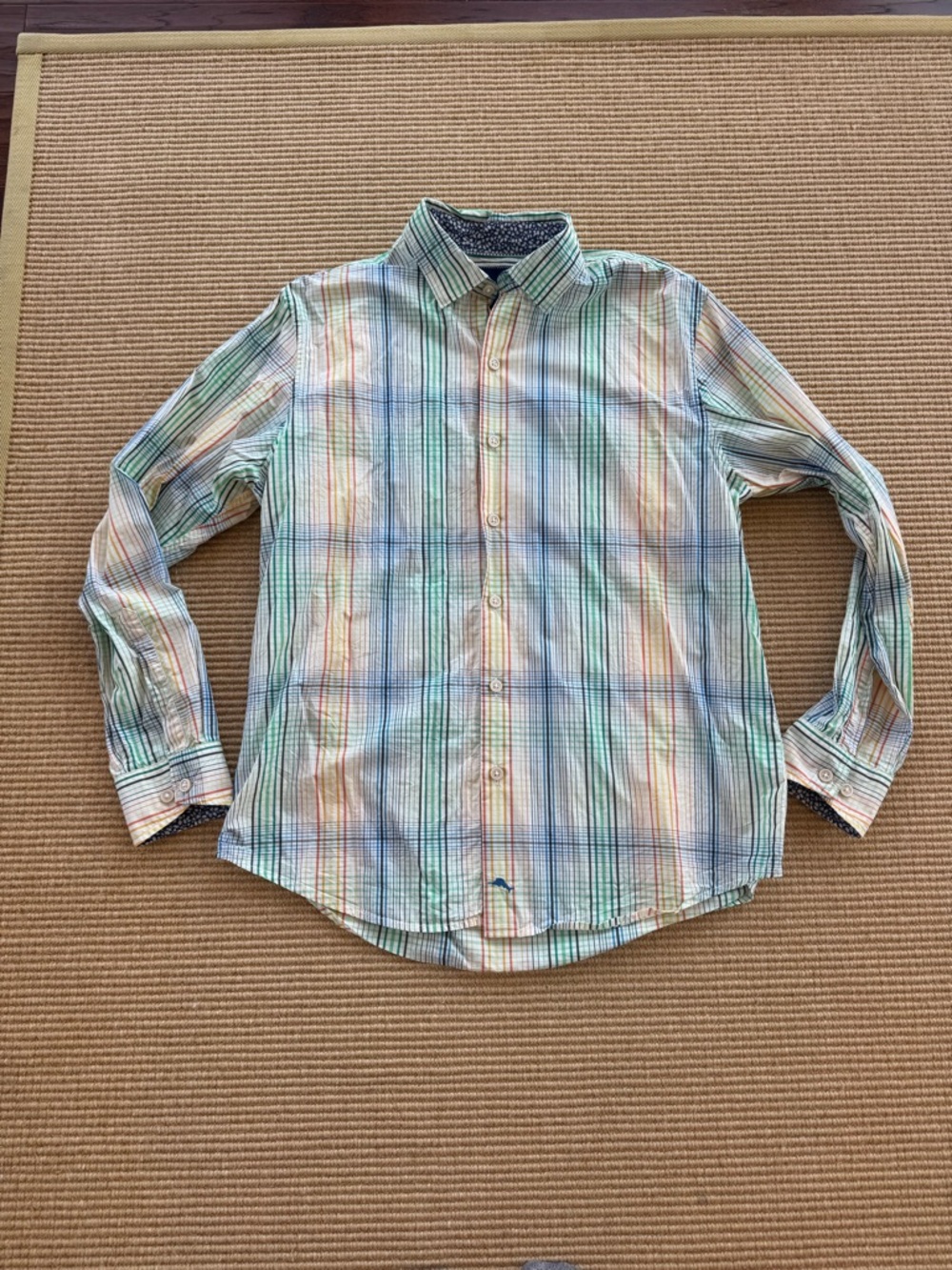 Men’s TOMMY BAHAMA 100% Pima Cotton Button Up Long Sleeve Shirt